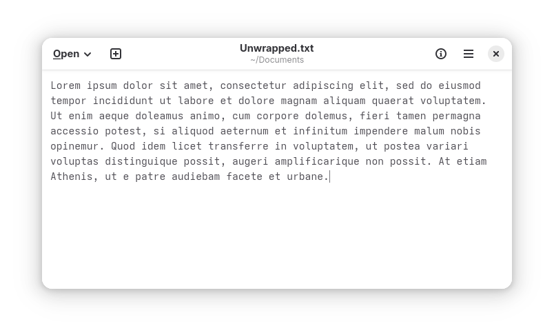 text editor screenshot