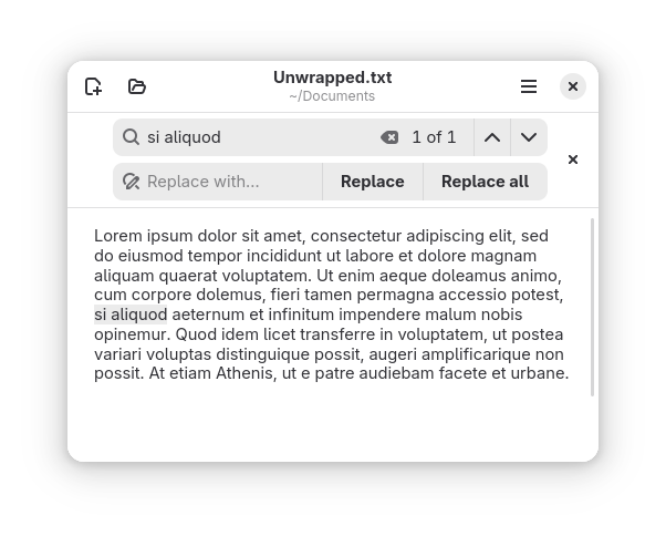 text editor screenshot