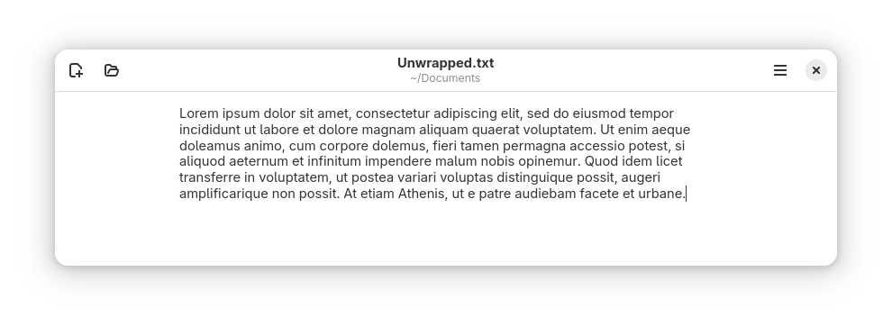 text editor screenshot